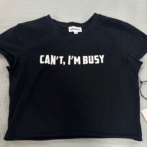 superdown Black Crop Top - Picture 2 of 5